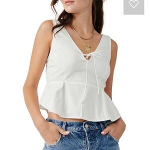 Free People Mika Tank in White, L